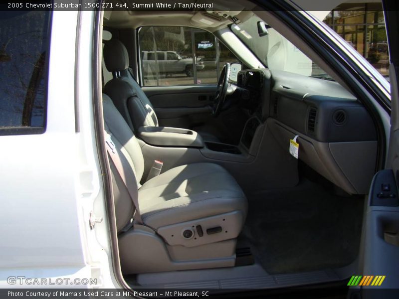 Summit White / Tan/Neutral 2005 Chevrolet Suburban 1500 Z71 4x4