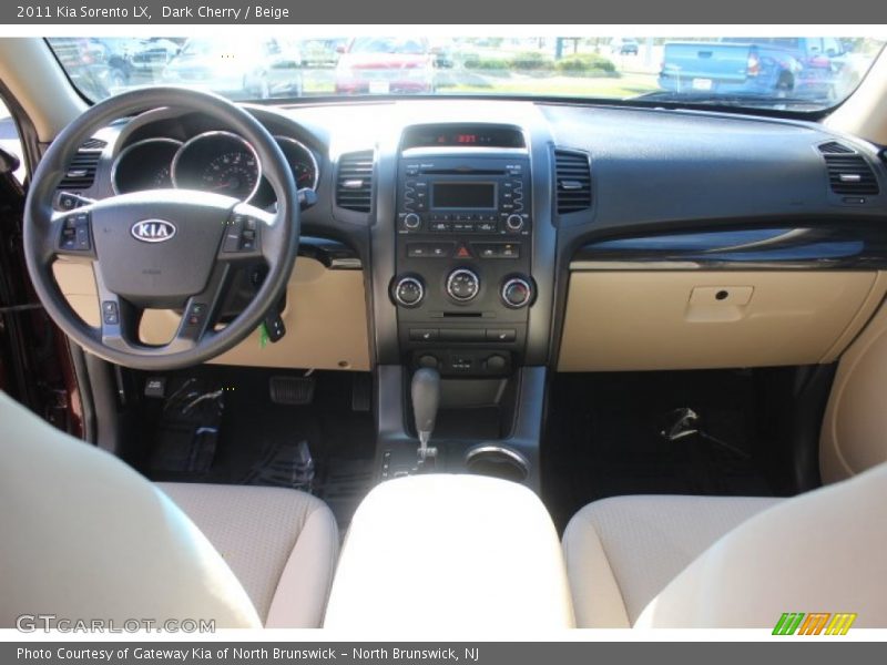 Dark Cherry / Beige 2011 Kia Sorento LX