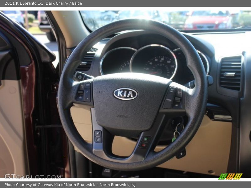 Dark Cherry / Beige 2011 Kia Sorento LX