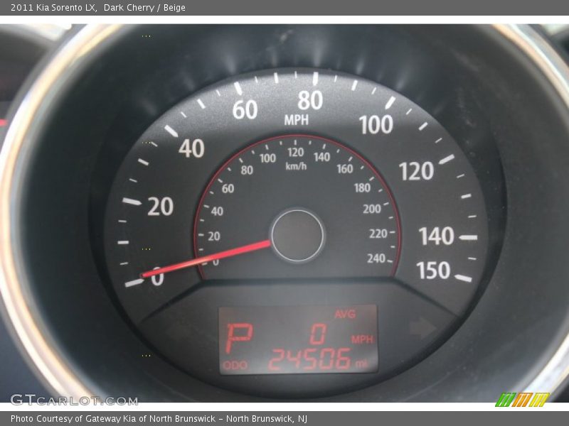 Dark Cherry / Beige 2011 Kia Sorento LX