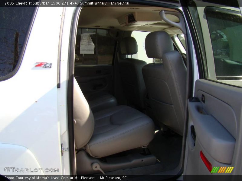 Summit White / Tan/Neutral 2005 Chevrolet Suburban 1500 Z71 4x4