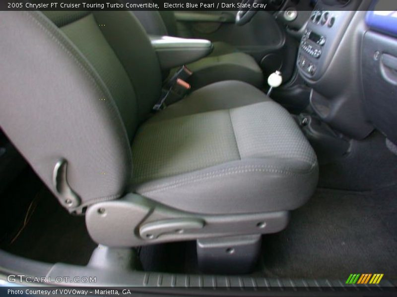 Electric Blue Pearl / Dark Slate Gray 2005 Chrysler PT Cruiser Touring Turbo Convertible