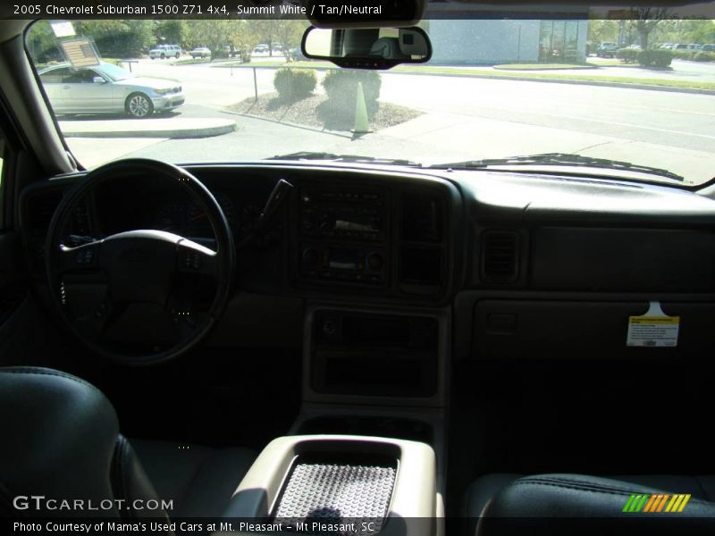 Summit White / Tan/Neutral 2005 Chevrolet Suburban 1500 Z71 4x4