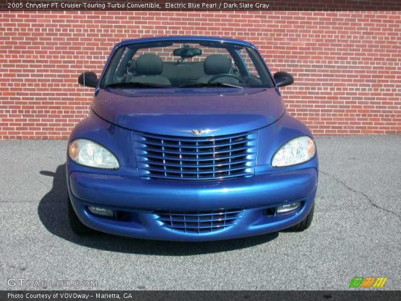 Electric Blue Pearl / Dark Slate Gray 2005 Chrysler PT Cruiser Touring Turbo Convertible