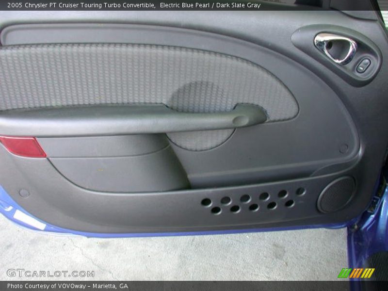 Electric Blue Pearl / Dark Slate Gray 2005 Chrysler PT Cruiser Touring Turbo Convertible