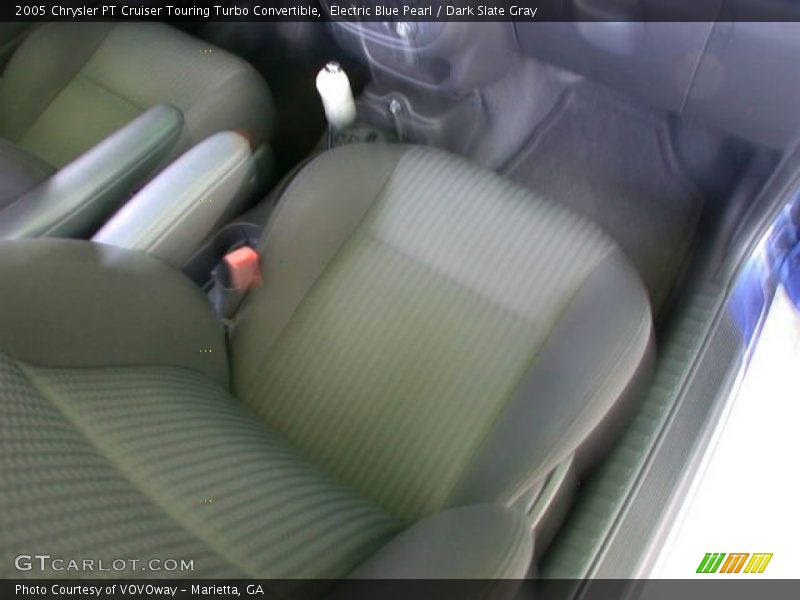 Electric Blue Pearl / Dark Slate Gray 2005 Chrysler PT Cruiser Touring Turbo Convertible