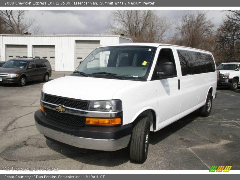 Summit White / Medium Pewter 2008 Chevrolet Express EXT LS 3500 Passenger Van