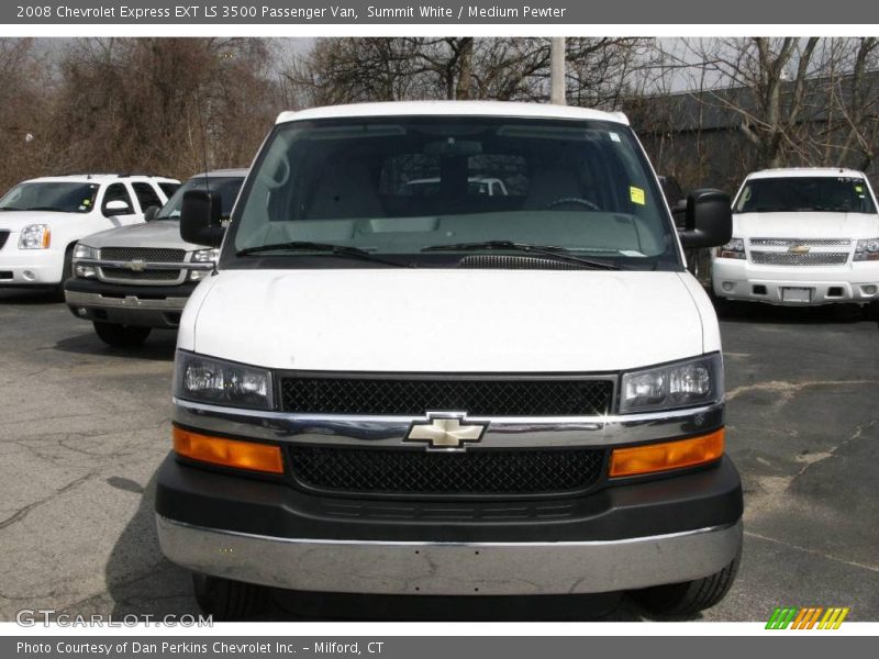 Summit White / Medium Pewter 2008 Chevrolet Express EXT LS 3500 Passenger Van