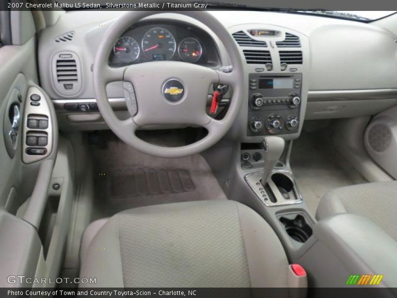 Silverstone Metallic / Titanium Gray 2007 Chevrolet Malibu LS Sedan