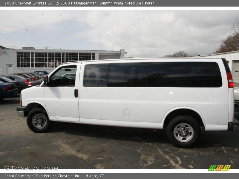 Summit White / Medium Pewter 2008 Chevrolet Express EXT LS 3500 Passenger Van