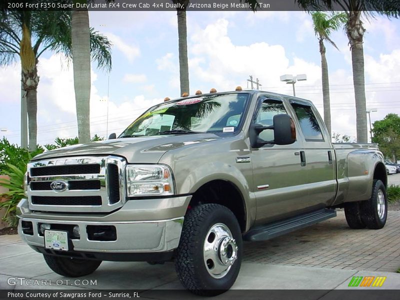 Arizona Beige Metallic / Tan 2006 Ford F350 Super Duty Lariat FX4 Crew Cab 4x4 Dually
