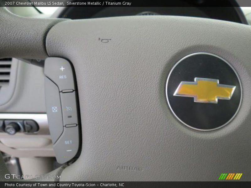 Silverstone Metallic / Titanium Gray 2007 Chevrolet Malibu LS Sedan