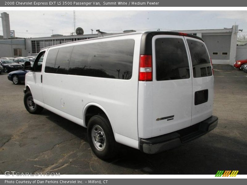 Summit White / Medium Pewter 2008 Chevrolet Express EXT LS 3500 Passenger Van