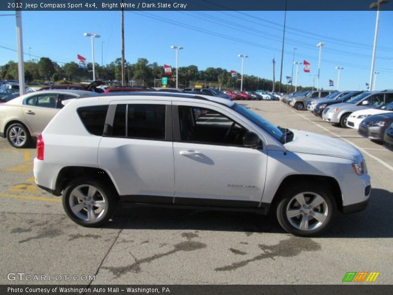 Bright White / Dark Slate Gray 2012 Jeep Compass Sport 4x4