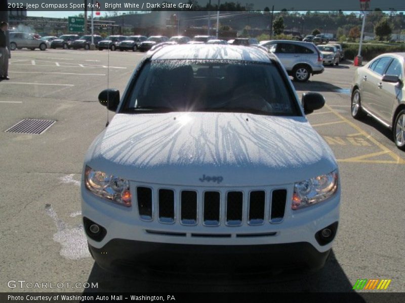 Bright White / Dark Slate Gray 2012 Jeep Compass Sport 4x4