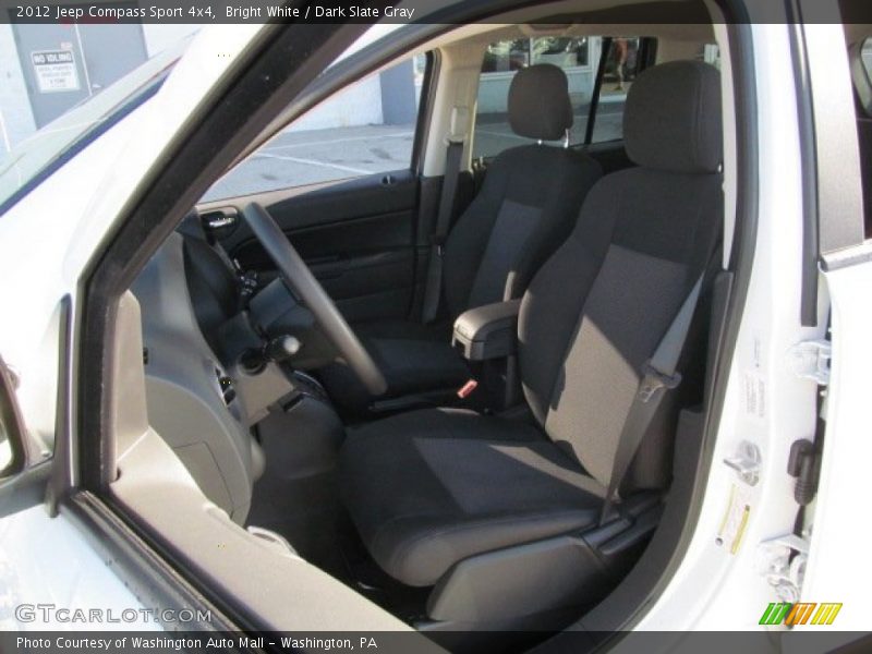 Bright White / Dark Slate Gray 2012 Jeep Compass Sport 4x4