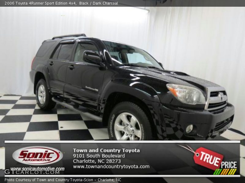 Black / Dark Charcoal 2006 Toyota 4Runner Sport Edition 4x4