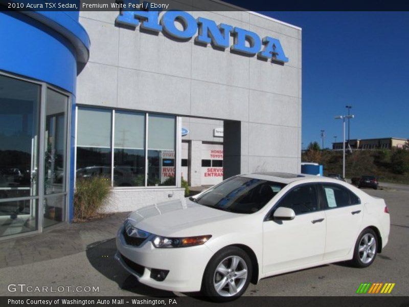 Premium White Pearl / Ebony 2010 Acura TSX Sedan