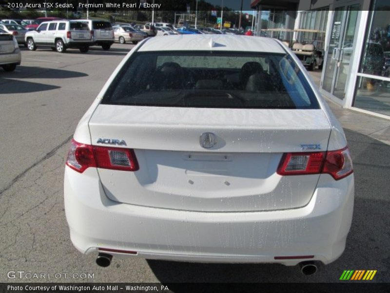 Premium White Pearl / Ebony 2010 Acura TSX Sedan