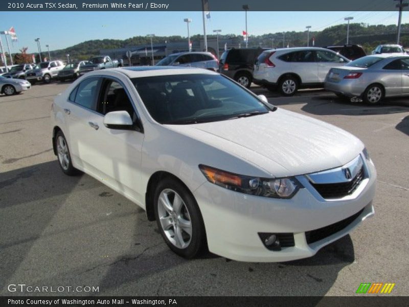 Premium White Pearl / Ebony 2010 Acura TSX Sedan
