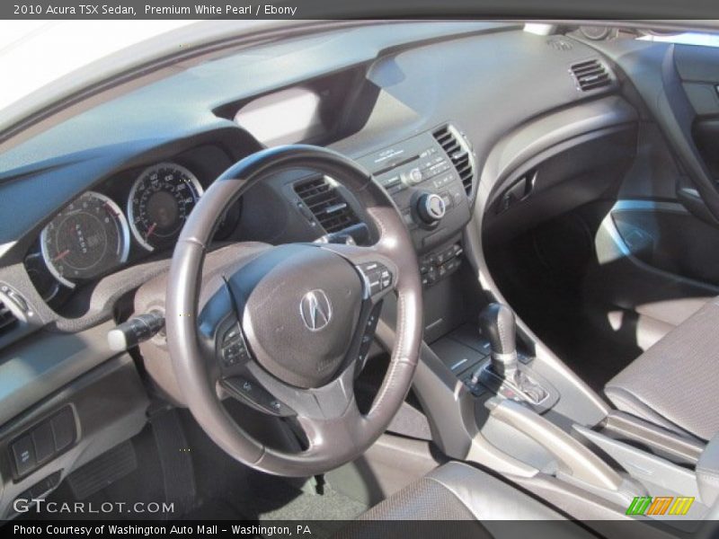 Premium White Pearl / Ebony 2010 Acura TSX Sedan