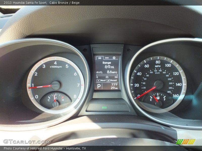  2013 Santa Fe Sport Sport Gauges