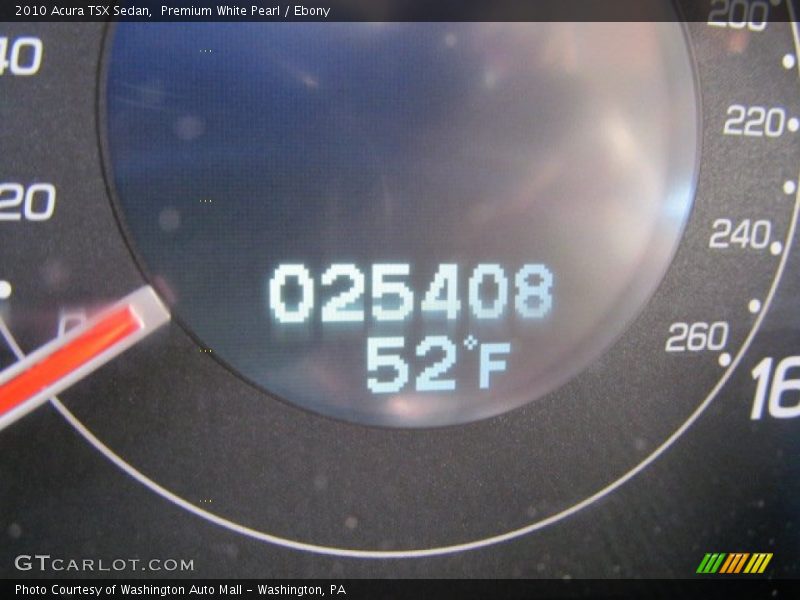 Premium White Pearl / Ebony 2010 Acura TSX Sedan