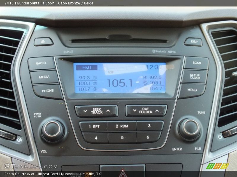 Audio System of 2013 Santa Fe Sport