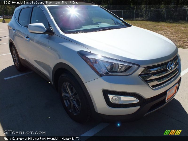 Moonstone Silver / Gray 2013 Hyundai Santa Fe Sport