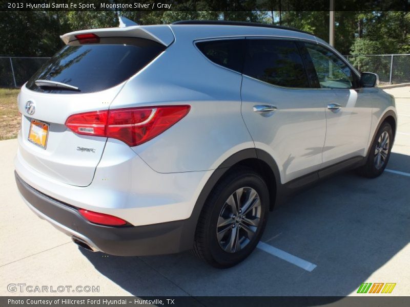 Moonstone Silver / Gray 2013 Hyundai Santa Fe Sport