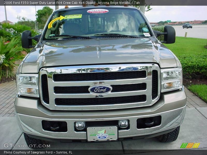 Arizona Beige Metallic / Tan 2006 Ford F350 Super Duty Lariat FX4 Crew Cab 4x4 Dually