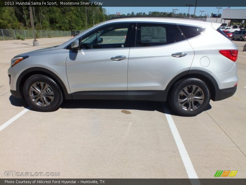 Moonstone Silver / Gray 2013 Hyundai Santa Fe Sport