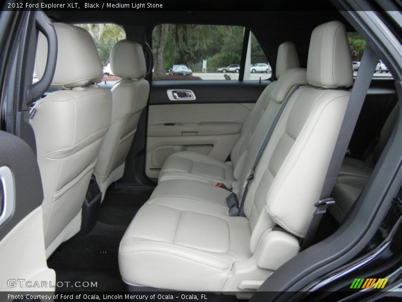 Black / Medium Light Stone 2012 Ford Explorer XLT