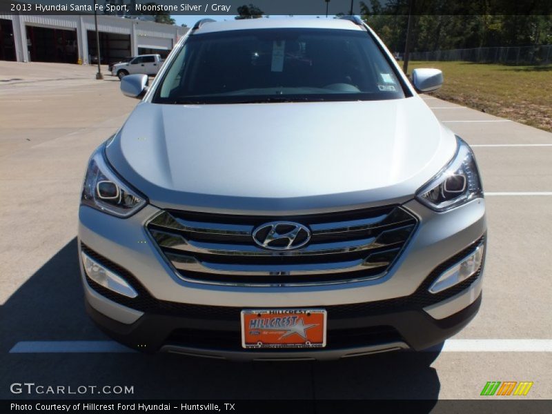 Moonstone Silver / Gray 2013 Hyundai Santa Fe Sport