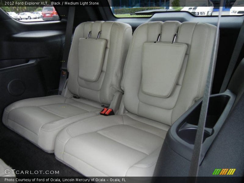 Black / Medium Light Stone 2012 Ford Explorer XLT