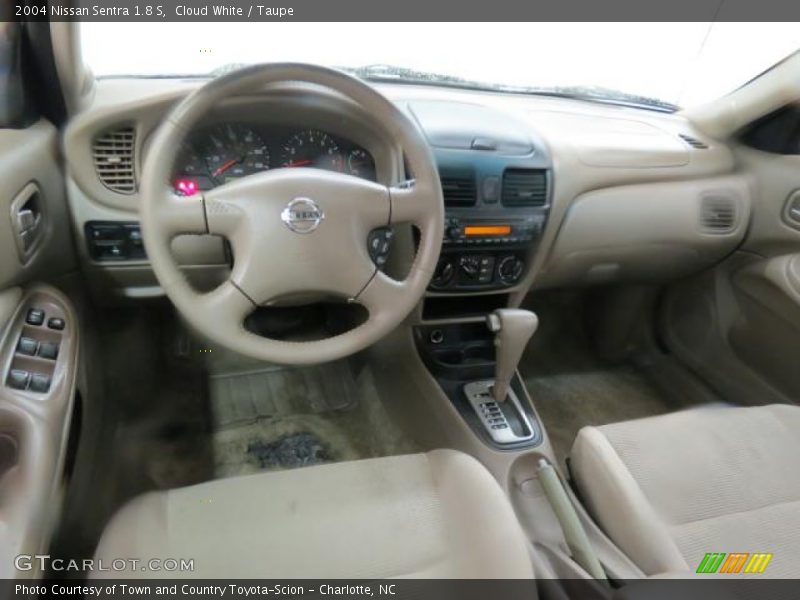 Cloud White / Taupe 2004 Nissan Sentra 1.8 S