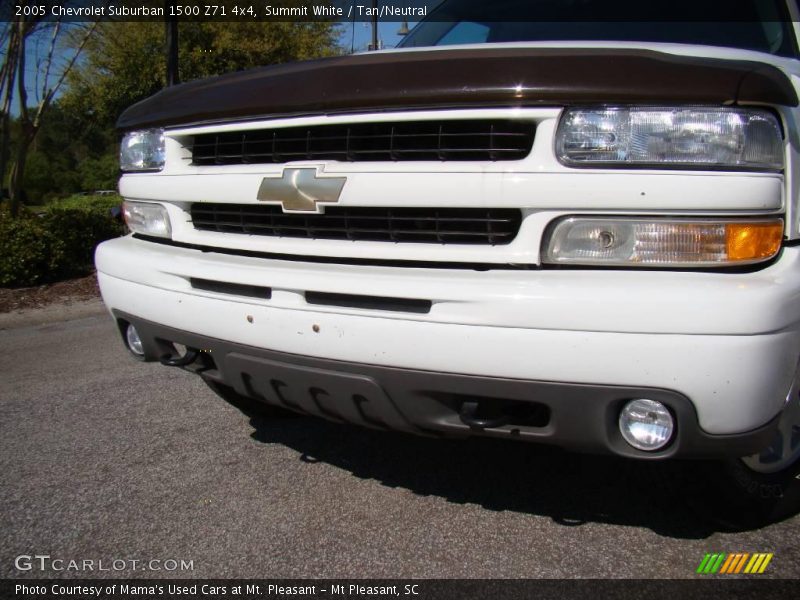 Summit White / Tan/Neutral 2005 Chevrolet Suburban 1500 Z71 4x4