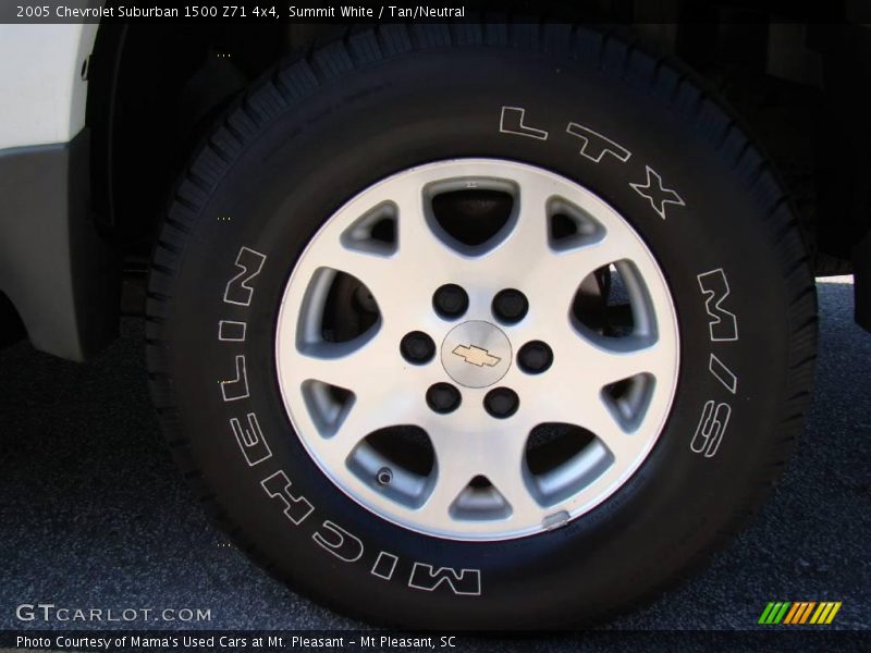 Summit White / Tan/Neutral 2005 Chevrolet Suburban 1500 Z71 4x4