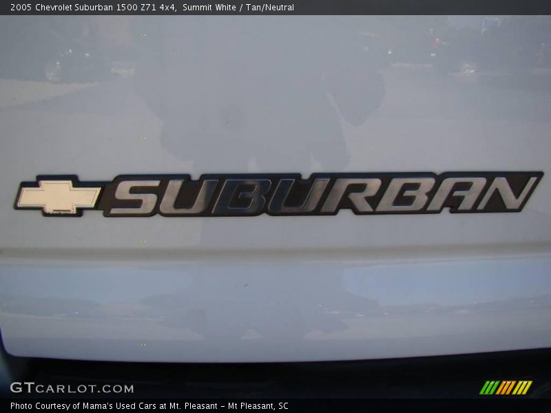 Summit White / Tan/Neutral 2005 Chevrolet Suburban 1500 Z71 4x4