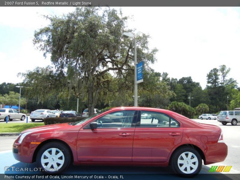 Redfire Metallic / Light Stone 2007 Ford Fusion S