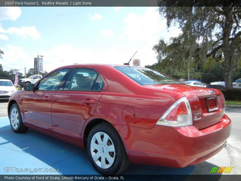 Redfire Metallic / Light Stone 2007 Ford Fusion S
