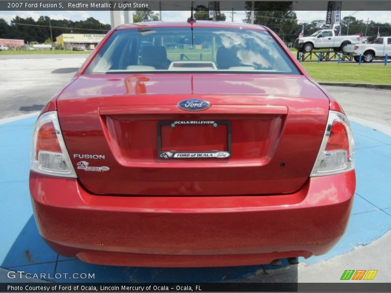 Redfire Metallic / Light Stone 2007 Ford Fusion S