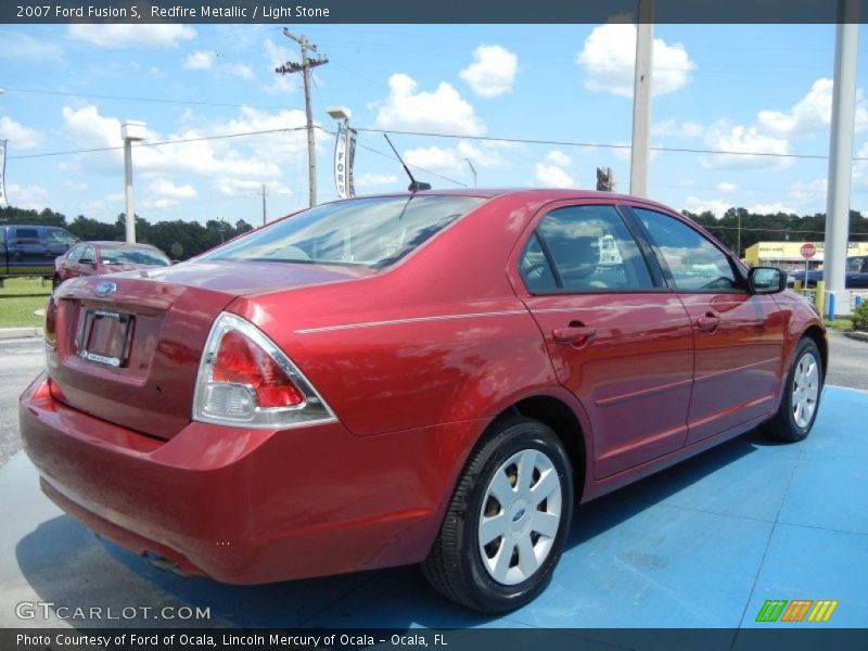 Redfire Metallic / Light Stone 2007 Ford Fusion S