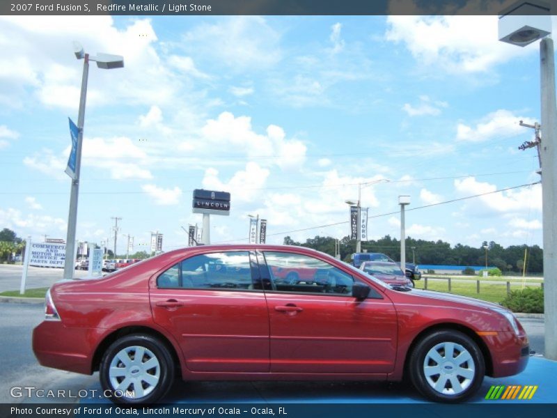 Redfire Metallic / Light Stone 2007 Ford Fusion S