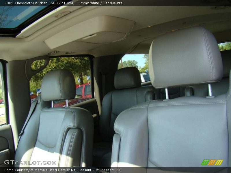 Summit White / Tan/Neutral 2005 Chevrolet Suburban 1500 Z71 4x4