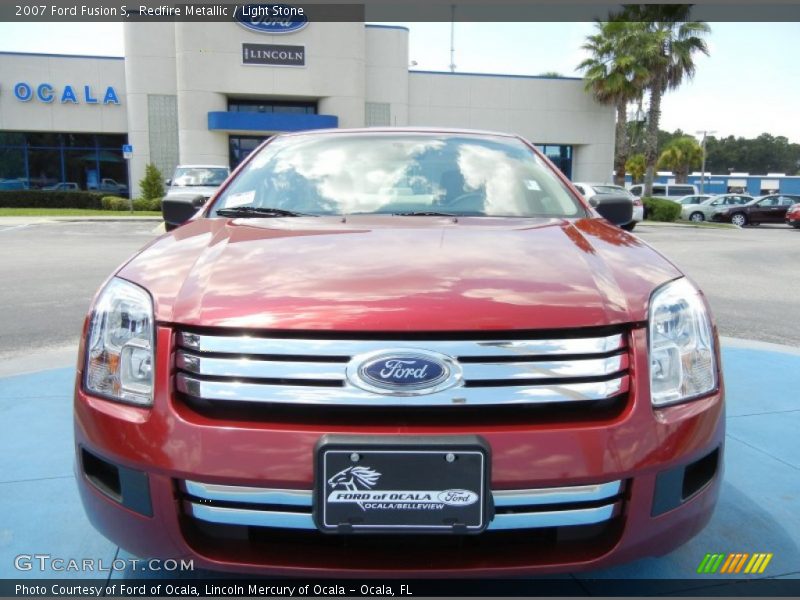 Redfire Metallic / Light Stone 2007 Ford Fusion S