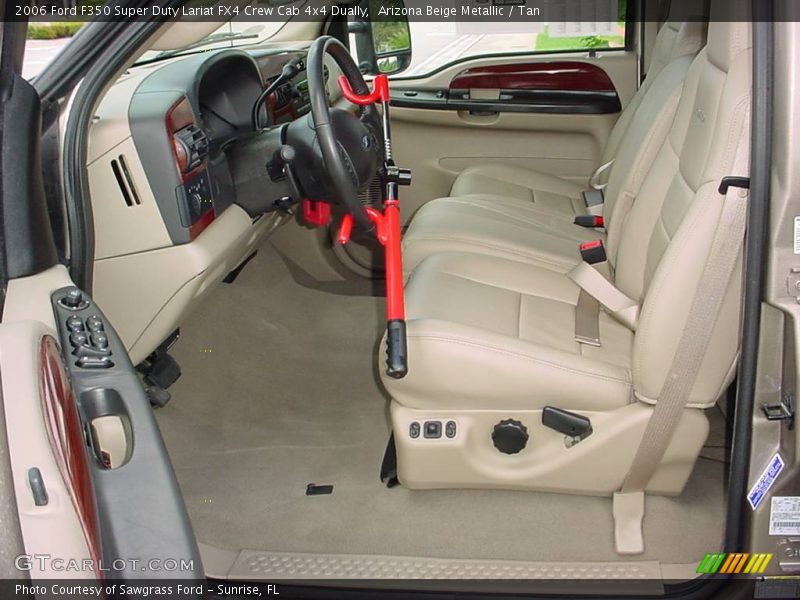 Arizona Beige Metallic / Tan 2006 Ford F350 Super Duty Lariat FX4 Crew Cab 4x4 Dually