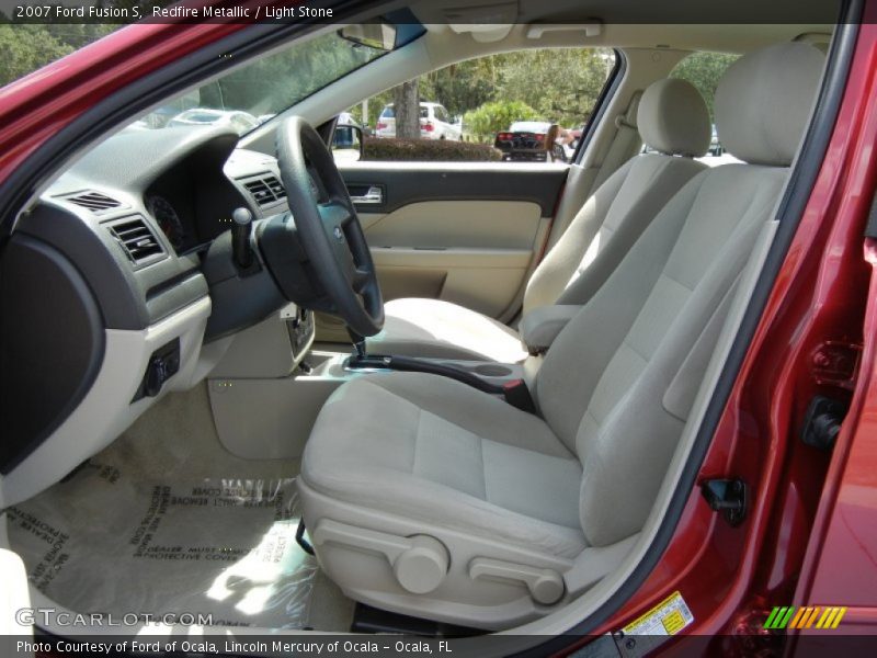 Redfire Metallic / Light Stone 2007 Ford Fusion S