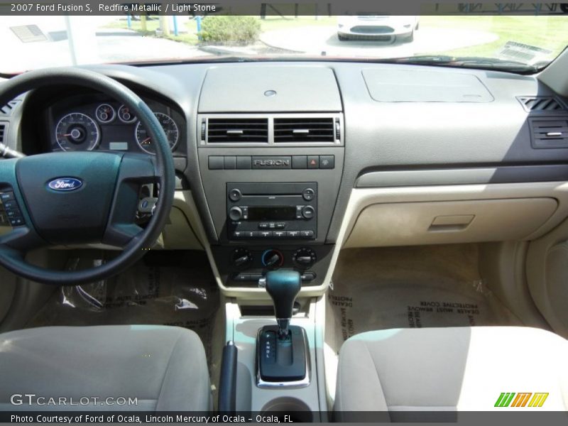 Redfire Metallic / Light Stone 2007 Ford Fusion S