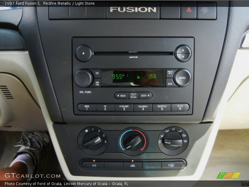 Redfire Metallic / Light Stone 2007 Ford Fusion S